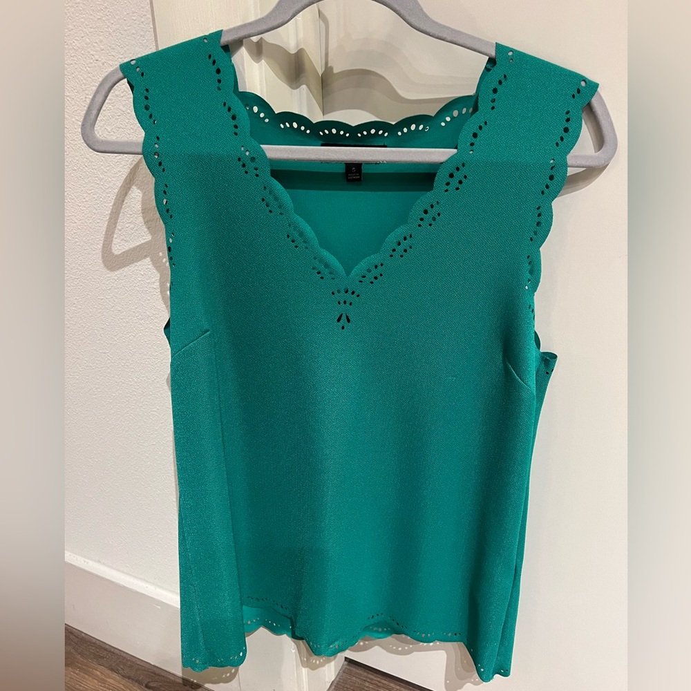 Green Tank Blouse